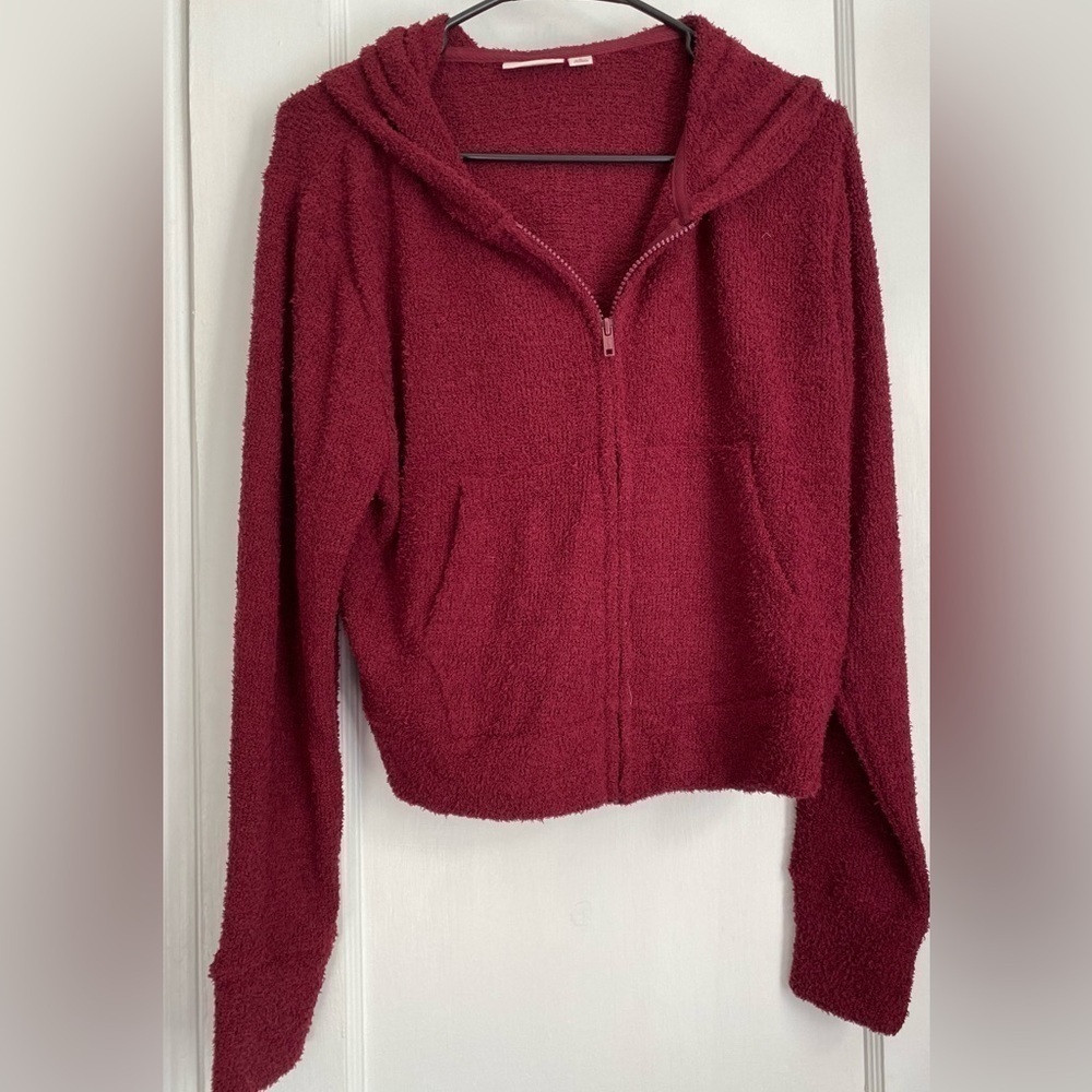 NWT Junior’s SO Cozy Front Zipper Hoodie Size: Large
